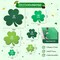 4E's Novelty 147 Pcs St. Patrick's Day Shamrock Cutouts Bulk - 7 Sizes in 3 Green Shades, Paper Shamrocks on 21 Sheets, Fun Shamrock Cutouts for Classroom Bulletin Boards, Party Crafts & Decorations